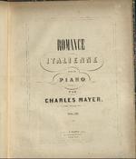 Romance italienne, pour piano, op. 134